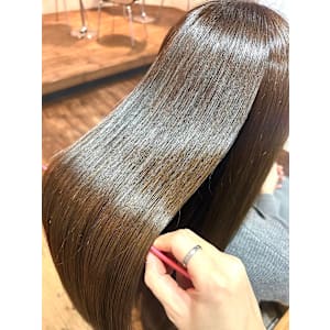 【酸性ストレート】アッシュブラウンカラー