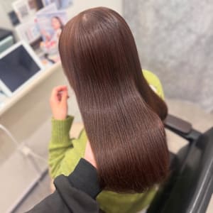 ベージュ/ブリーチなし/ツヤ髪