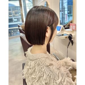 ボブ×切りっぱなしボブ×大人可愛い×前髪×横浜×20代