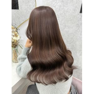 黒髪カタログ/オリーブグレー/小顔ヘア/ココアベージュ