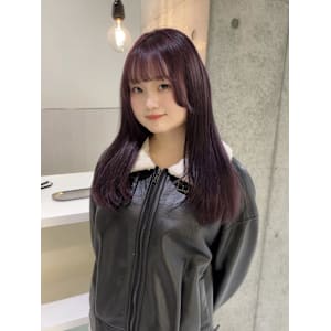 ラベンダーグレージュ/レイヤーカット