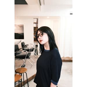 暗髪レイヤーボブ/髪質改善カラー