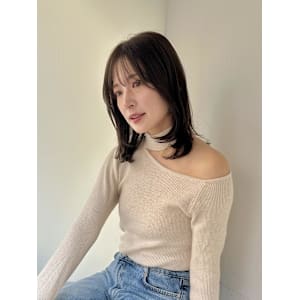 ミディアムレイヤー 髪質改善