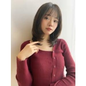 顔周りレイヤーカット【くびれ　レイヤー　髪質改善　銀座】
