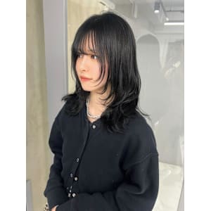 黒髪/レイヤー/ミディアム