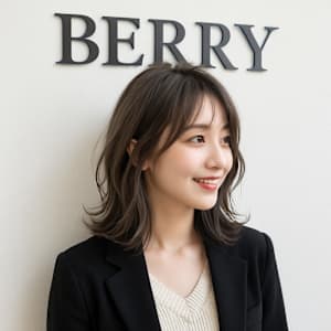 大人可愛いひし形レイヤーミディ外ハネシースルー透明感アッシュ - hairs BERRY 大橋店【ヘアーズ　ベリー　オオハシテン】掲載中