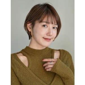 ショート・ボブ/丸顔/前髪あり/絶壁解消/40代/50代/