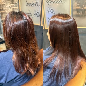 【梅川式】うるツヤ縮毛矯正：ダメージレスで叶える、ストレート