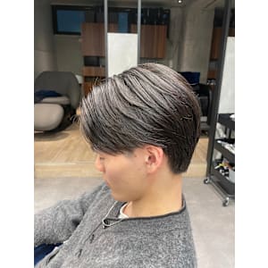 毛流れセンターパート