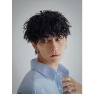 メンズマッシュ×シャドウパーマ