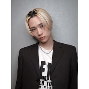 メンズウルフカット×ハイブリーチ