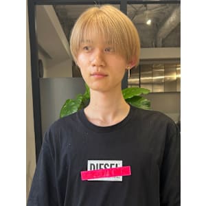 シースルーマッシュ×ブロンドベージュ