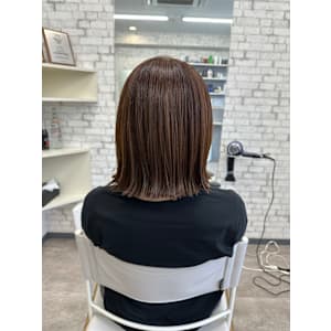 Louer hairmake×切りっぱなしボブ