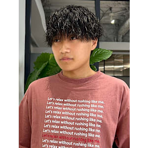 ソフトツイスパ/刈り上げマッシュ