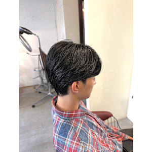 メンズスタイル×毛流れパーマ