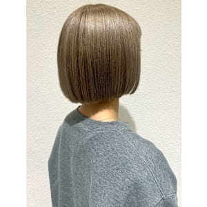 アッシュベージュ 透明感カラー 艶髪 ボブ 顔周りカット - Beautissimo 川越【ビューティシモ カワゴエ】掲載中