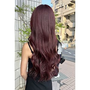 暖色/赤髪/ボルドーカラー/レイヤーカット