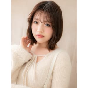 ココアブラウン切りっぱなしボブディクラゲヘアー20代30代 - COVER HAIR bliss【カバーヘア ブリス】戸田公園/戸田公園西口店【カバーヘアブリス トダコウエン トダコウエンニシグチテン】掲載中