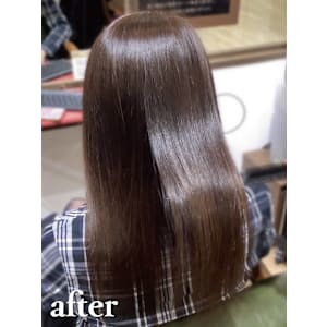 ダメージレスカラー＋髪質改善トリートメント