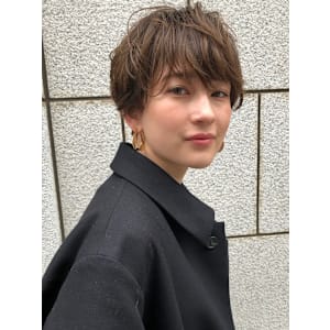 #切りっぱなしボブ #前下りボブ #透明感カラー #白髪染め