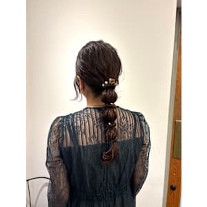 ヘアセット　ヘアアレンジ　お呼ばれヘア　 - LILIANA【リリアーナ】掲載中