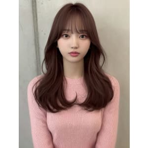 韓国風くびれヘア◎小顔前髪カット