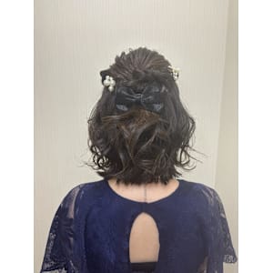 ハーフアップアレンジ