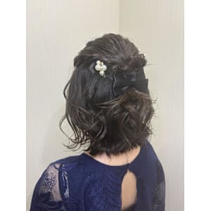 ハーフアップアレンジ