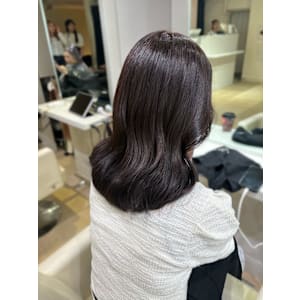 ブリーチなしアッシュグレージュ