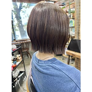 切りっぱなし × ナチュラルオリーブベージュ - enne  hair&organic【エンネ ヘアーアンドオーガニック】掲載中
