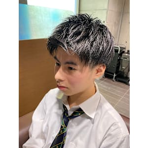 ツーブロックショート