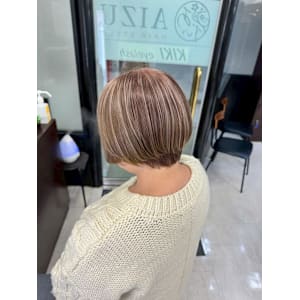 白髪ぼかしハイライト