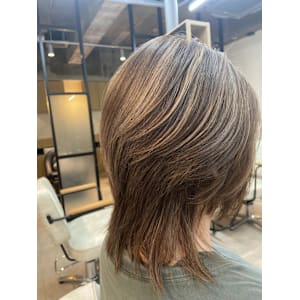 黒髪カタログ/クラゲヘアー/オリーブグレー/天王台