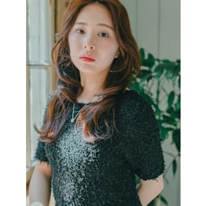 大人ウェーブスタイル