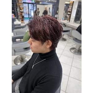 ダークチェリー×波ウェーブ - HAIR & MAKE EARTH 高田馬場店【ヘアメイクアース タカダノババテン】掲載中