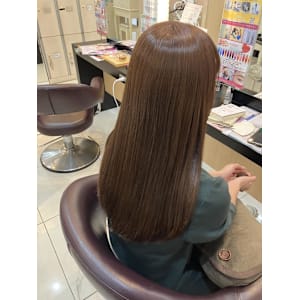 レイヤーロング美髪くびれワンカールシルキーベージュ