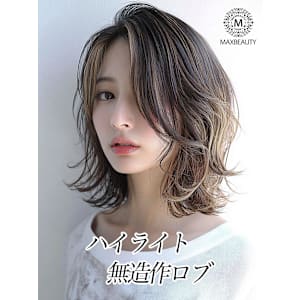 ハイライト無造作ロブ☆銀座/東京駅