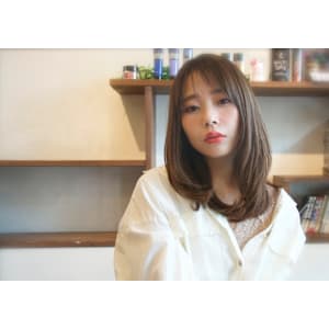 30代40代50代毛先ワンカールスタイル