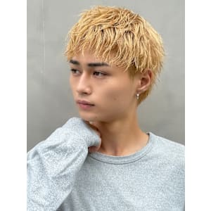 スパイキーショート/ダウンバング/ブロンドカラー - ARIETTA GINZA men’s/メンズカット/メンズパーマ【アリエッタギンザ　メンズ】掲載中