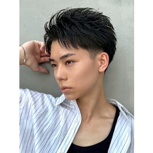 爽やかアップバング/フェザーパーマ/フェザーショート - ARIETTA GINZA men’s/メンズカット/メンズパーマ【アリエッタギンザ　メンズ】掲載中