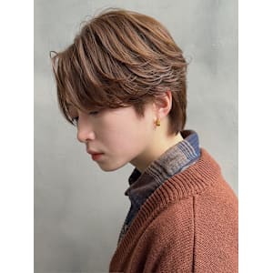 ニュアンスパーマ/センターパート/フェザーパーマ