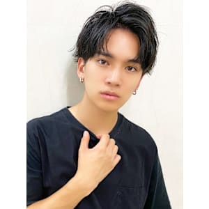 大人カッコイイ春メンズソフトツーブロックビジネス清潔感