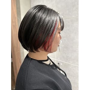 インナーカラー/ボルドー