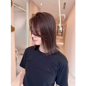 ナチュラルボブ前髪ありミニボブ☆