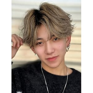 センターパート/フェザーパー【メンズサロンZina天神】