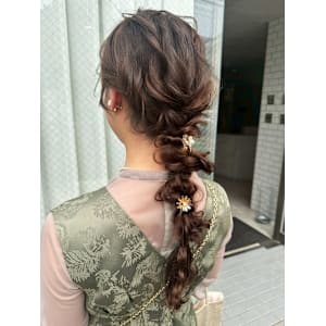 【ChaoMICHI yu-ka】お呼ばれヘア 三つ編みヘア - 岡山髪質改善美容室 hair studio Chao by MICHI 【ヘアースタジオチャオ】【オカヤマカミシツカイゼンビヨウシツヘアースタジオチャオバイミチ】掲載中