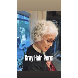グレイヘアパーマ/カーリーパーマ