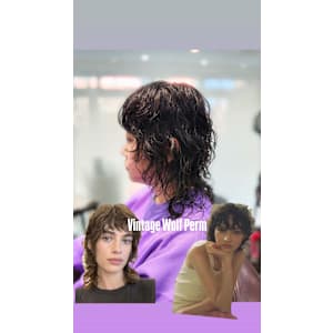 外国人風ウルフパーマ/縮毛パーマ/レイヤーパーマ