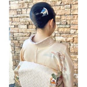 七五三　訪問着御着付け　ヘアアレンジ