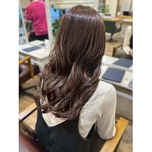 アッシュブラウンカラー 透明感カラー 艶髪 20代 髪質改善